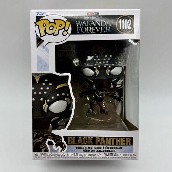 Funko Pop Marvel: Black Panther Wakanda Forever Black Panther Figure No 1102 New - Picture 1 of 3